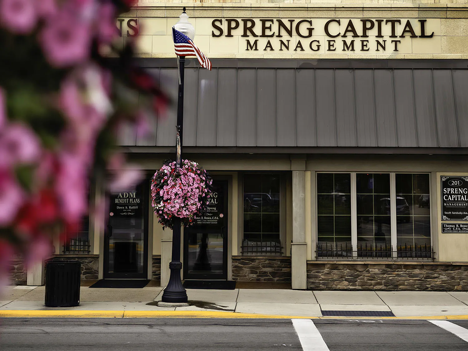Spreng Capital building, street view in Bucyrus, Ohio.
